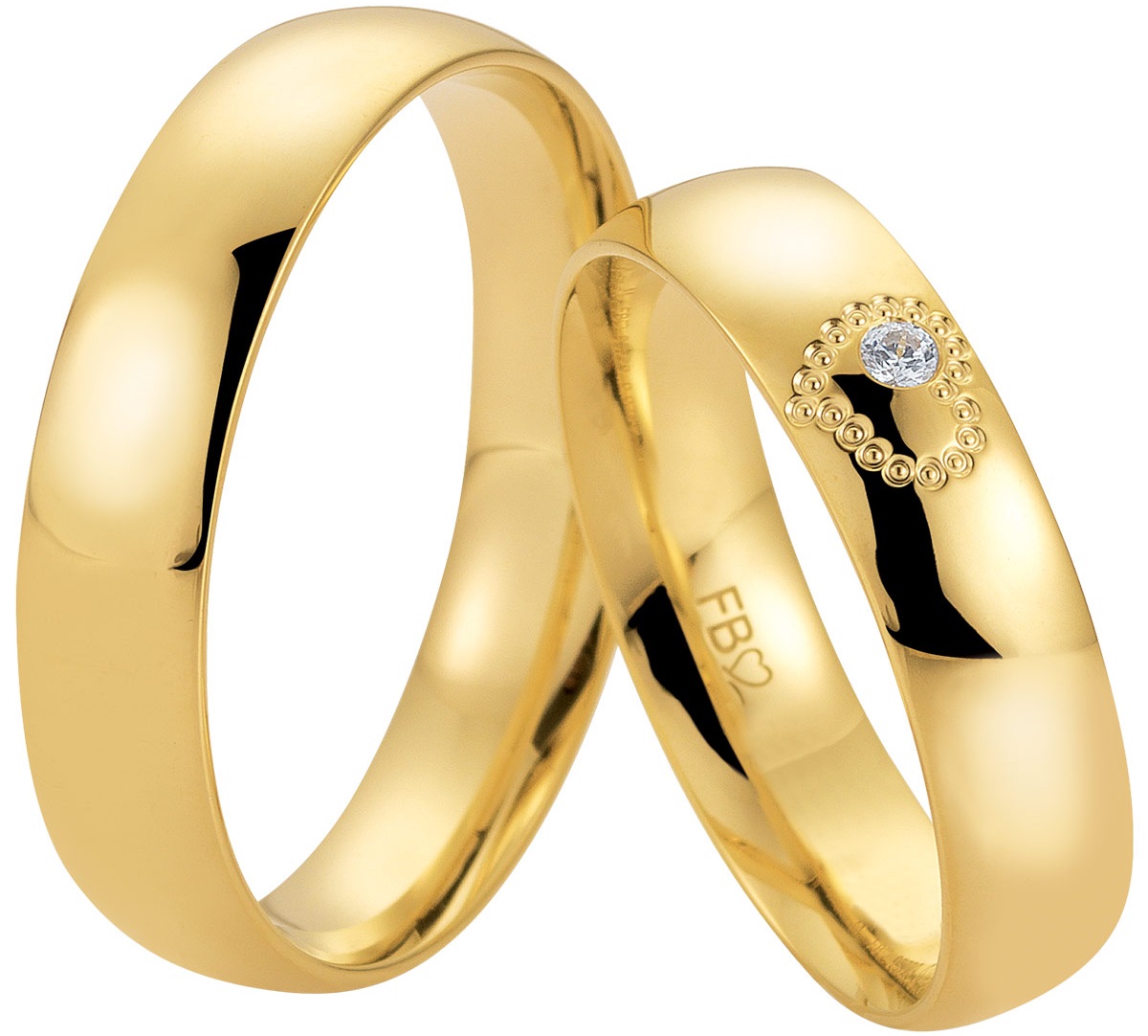 BREUNING Basic Light Collection Βέρες Κίτρινο Χρυσό 5729-5730Y - Κίτρινο Χρυσό