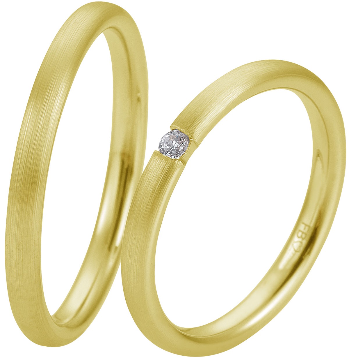 BREUNING Basic Light Collection Βέρες Κίτρινο Χρυσό 5733-5734Y - Κίτρινο Χρυσό