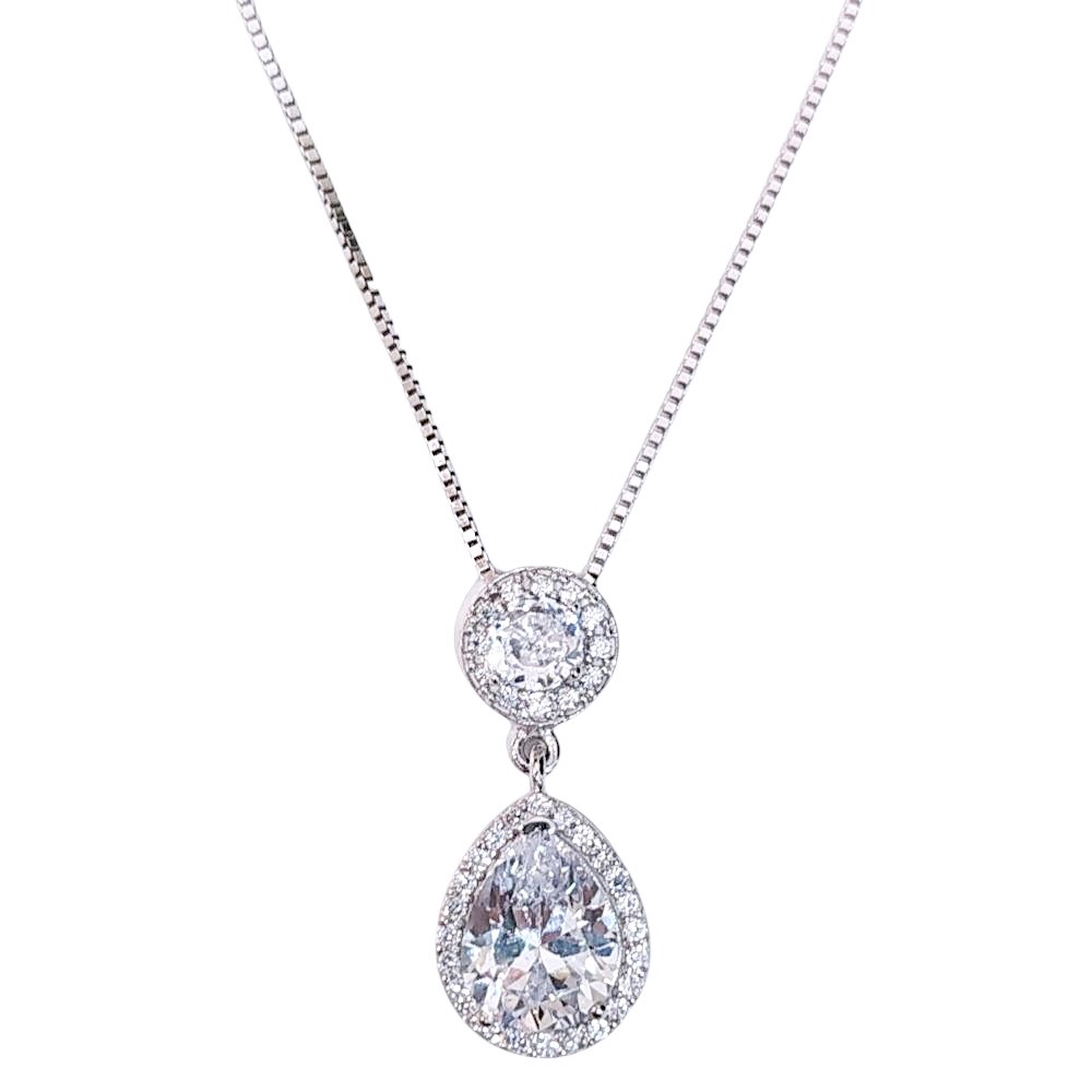 ΚΟΛΙΕ Ροζέτα με Ζιργκόν Κ14 Λευκό Χρυσό 5909113-L - 