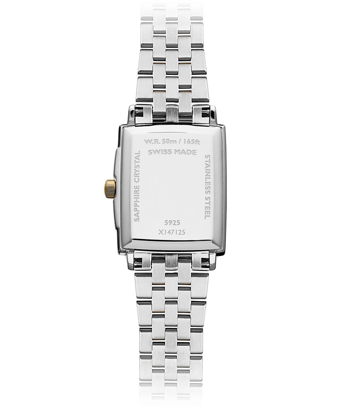 RAYMOND WEIL Toccata White Pearl Dial with Diamonds 22.6x28.1mm Two Tone Gold Stainless Steel Bracelet 5925-STP-00995 - 4
