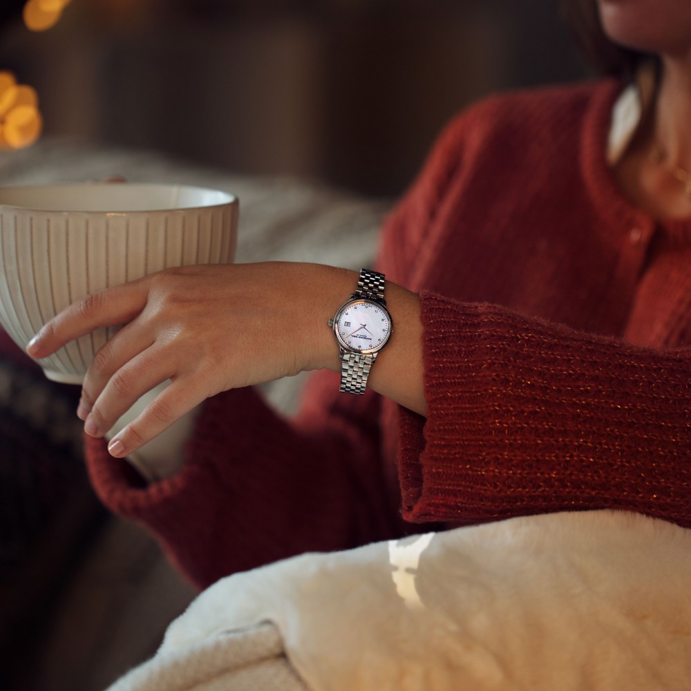 RAYMOND WEIL Toccata White Pearl Dial with Diamonds 29mm Silver Stainless Steel Bracelet 5985-ST-97081 - 7