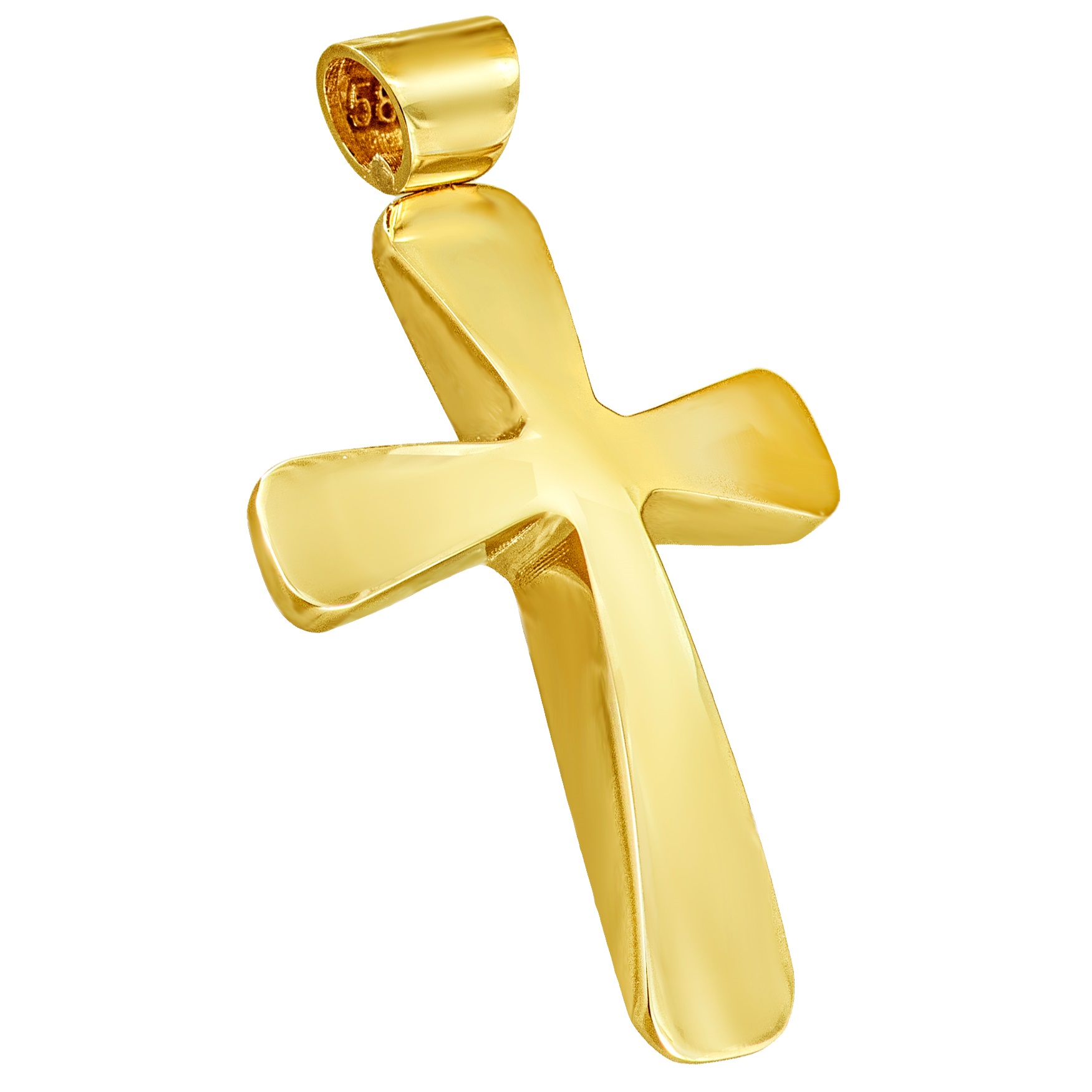 ΣΤΑΥΡΟΣ Ανδρικός SENZIO Collection K14 από Κίτρινο Χρυσό 5LAV.CRSP031 - 