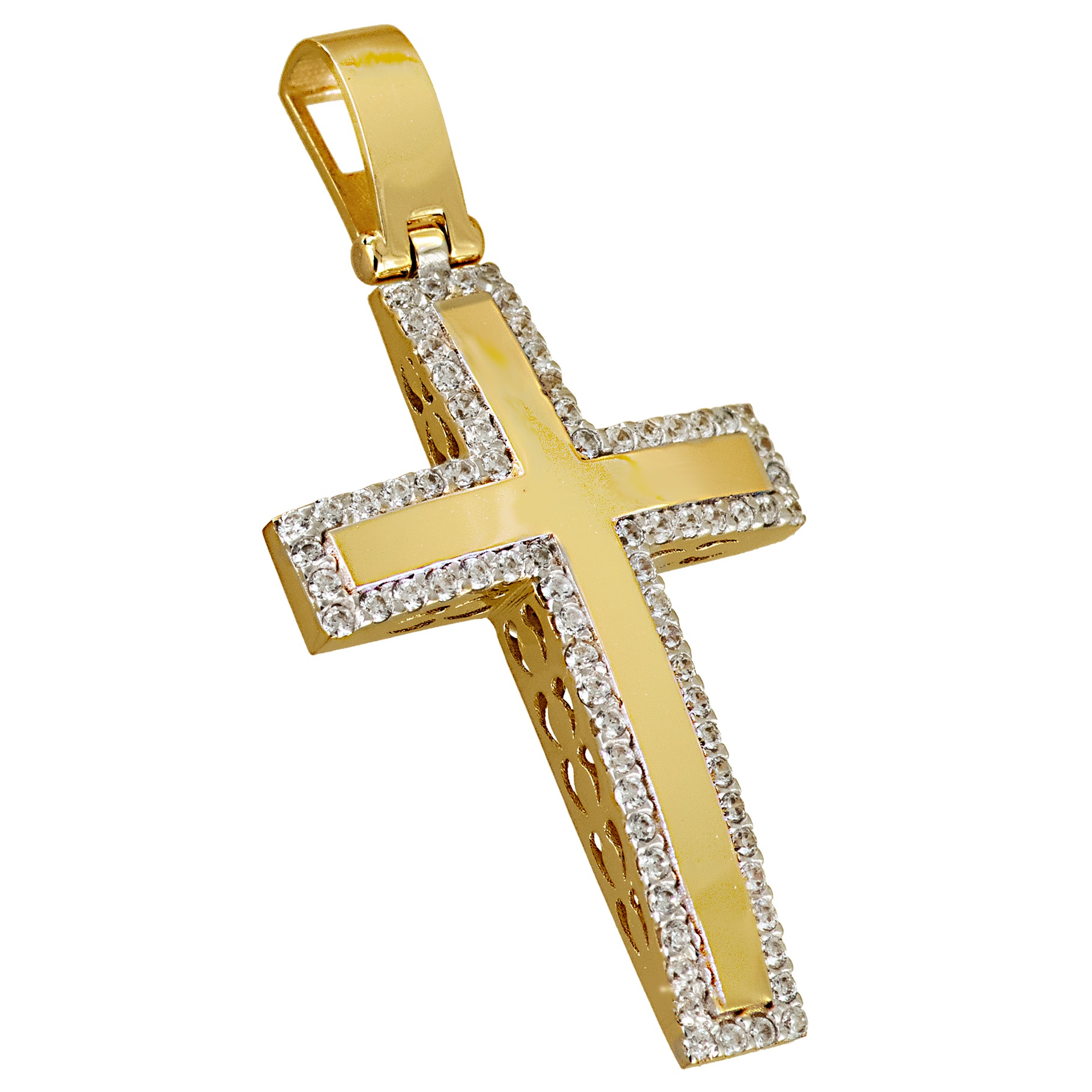 CROSS Women's SENZIO Collection K14 Yellow Gold with Zircon Stones 5LAV.CRSP107 - 
