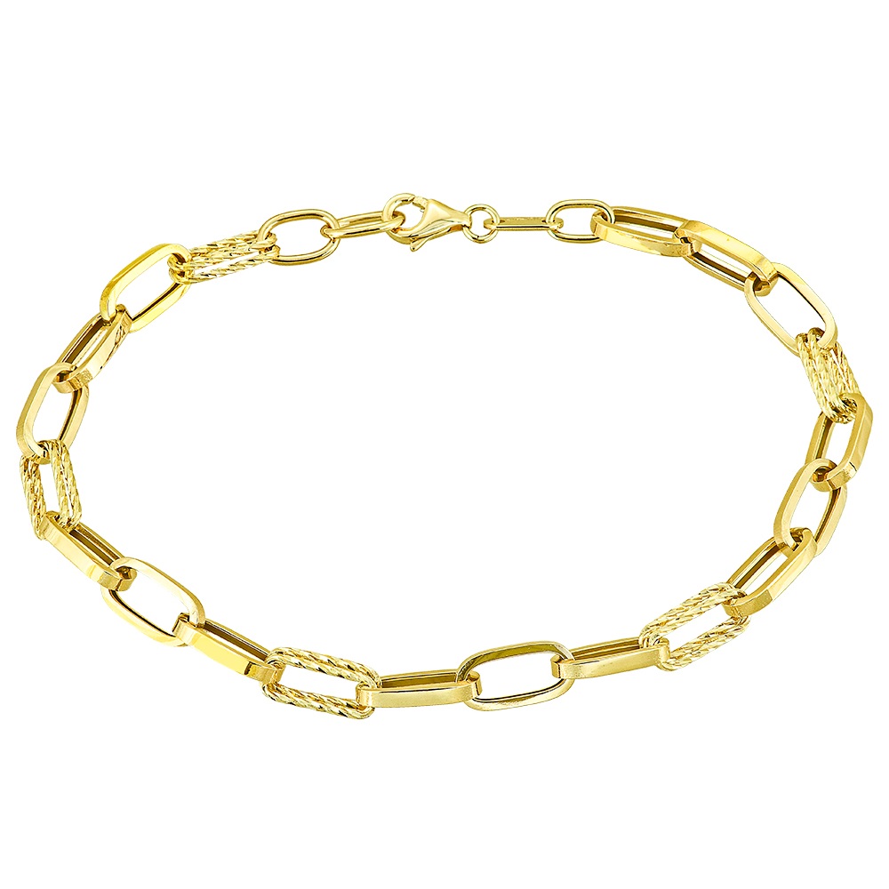 ΒΡΑΧΙΟΛΙ Αλυσίδα SENZIO Collection Κ14 Κίτρινο Χρυσό 5LAV.S011510 - 