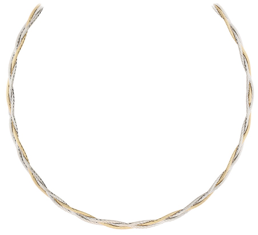 ΚΟΛΙΕ SENZIO Collection Κίτρινο και Λευκό Χρυσό Κ14 5BEN.270C - 