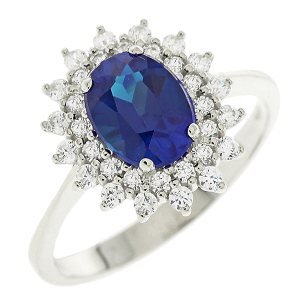 ΔΑΧΤΥΛΙΔΙ Ροζέτα Λευκό Χρυσό 14Κ με Πέτρες Ζιργκόν 5BL.01.1070BR