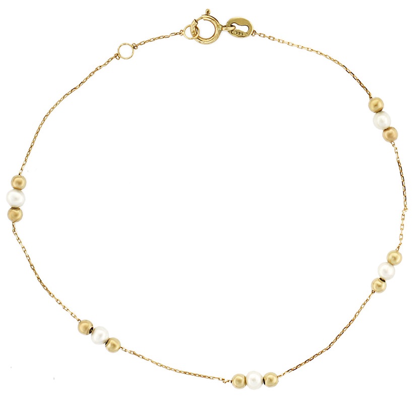 ΒΡΑΧΙΟΛΙ SENZIO Collection σε  Χρυσό 14Κ με Μαργαριτάρια 5BL.01.7205B - 