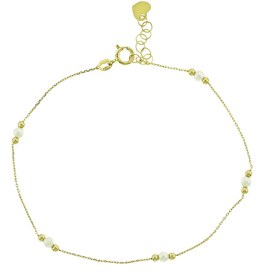 ΒΡΑΧΙΟΛΙ SENZIO Collection Κίτρινο Χρυσό 14K με Μαργαριτάρια 5BL.01.7238B - 