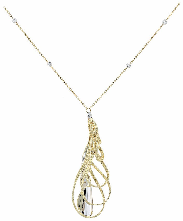 ΚΟΛΙΕ SENZIO Collection 14Κ Κίτρινο και Λευκό Χρυσό 5BO.5000C - 
