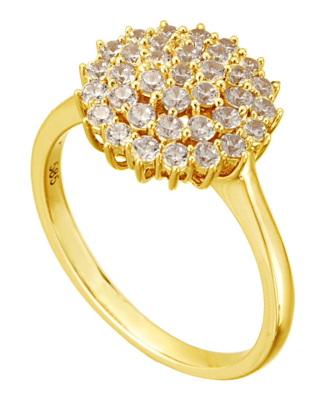 ΔΑΧΤΥΛΙΔΙ SENZIO Collection σε Κίτρινο Χρυσό Κ14 με Ζιργκόν 5C-5187R - 