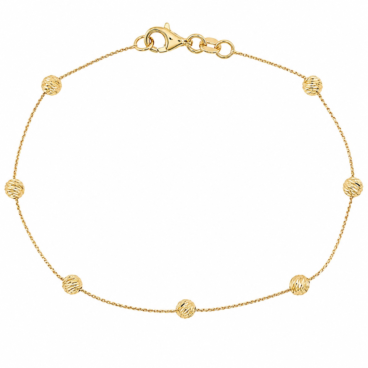 BRACELET Beaded SENZIO Collection in K14 Yellow Gold 5CG.1212B - 