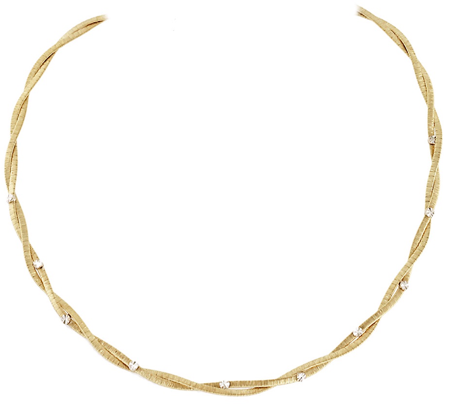 NECKLACE SENZIO Collection Yellow and White Gold K14 5DAN.234C