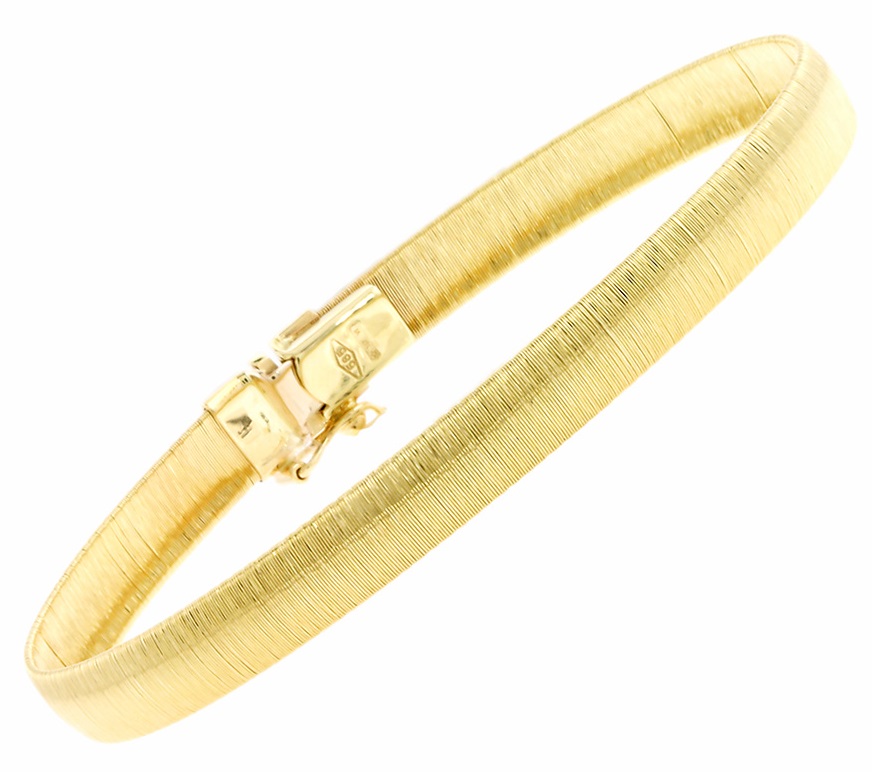 BRACELET Women's Handmade SENZIO Collection from K14 Yellow Gold 5DAN.21B