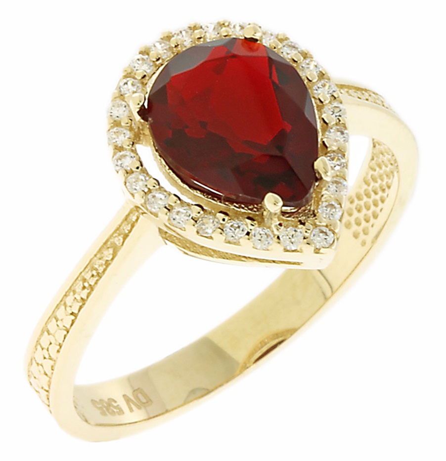 ΔΑΧΤΥΛΙΔΙ Ροζέτα Κίτρινο Χρυσό 14Κ με Πέτρες Ζιργκόν 5DIV.03.16202R - 