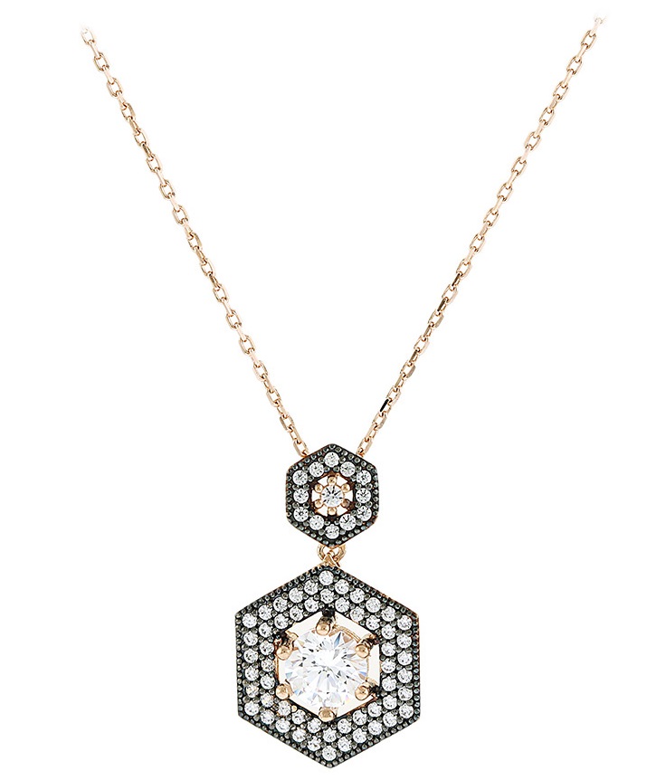 NECKLACE SENZIO Rose Gold 14K with Zircon Stones 5DIV.11000RC