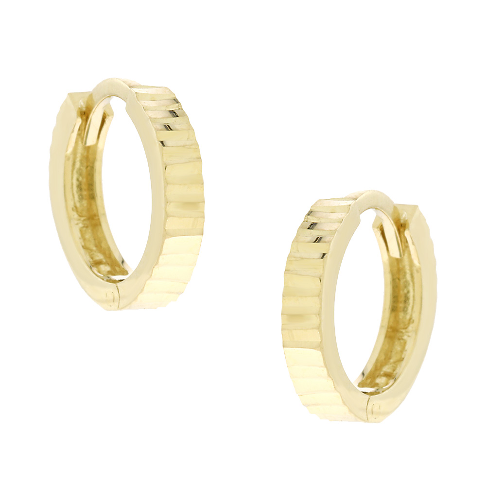 ΣΚΟΥΛΑΡΙΚΙΑ Κρίκοι SENZIO Collection Κ14 Κίτρινο Χρυσό 5DIV.02.70861OR