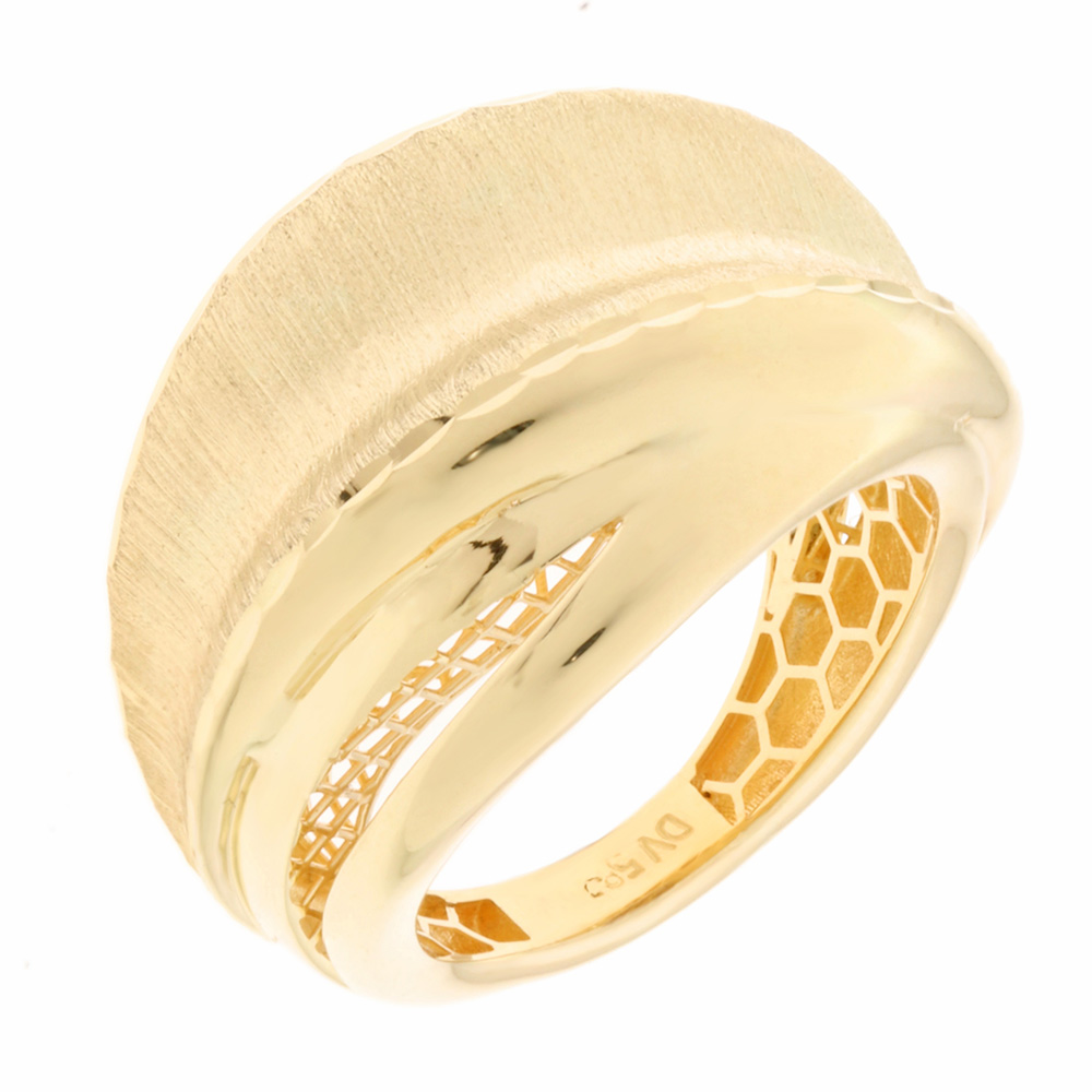 RING SENZIO Collection K14 Yellow Gold 5DIV.8088R