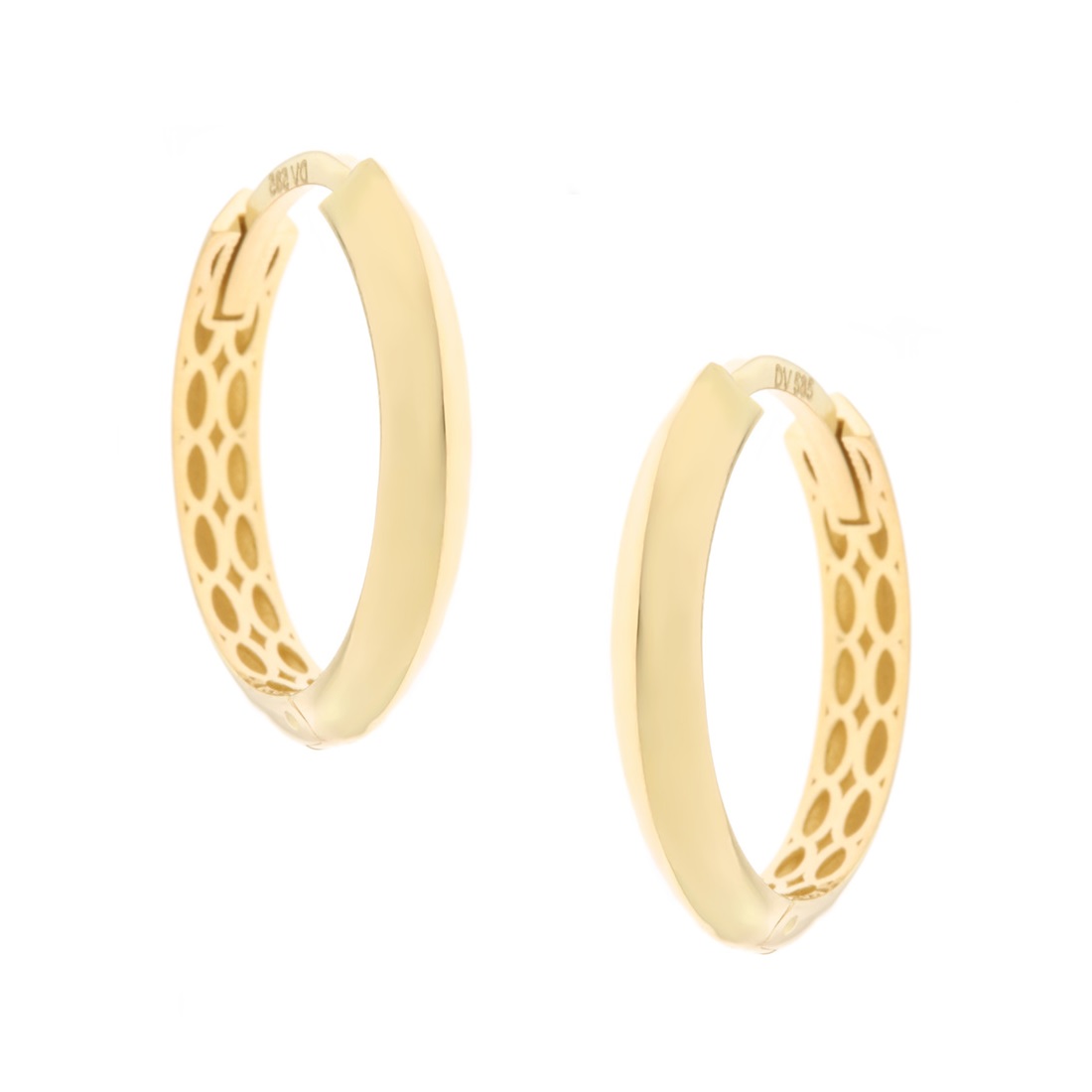 ΣΚΟΥΛΑΡΙΚΙΑ Κρίκοι SENZIO Collection Κ14 Κίτρινο Χρυσό 5DIV.945OR - 