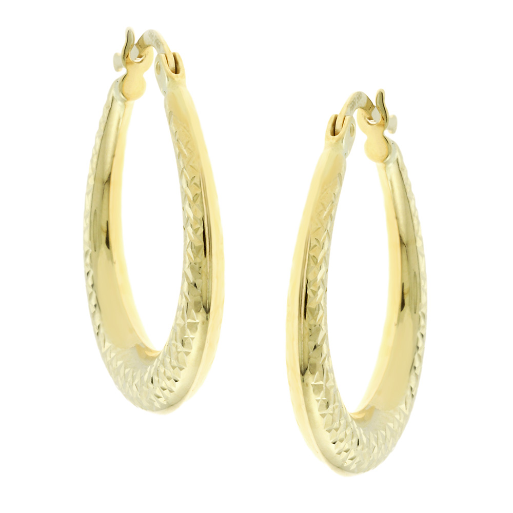 ΣΚΟΥΛΑΡΙΚΙΑ Κρίκοι SENZIO Collection Κ14 Κίτρινο Χρυσό 5FM.1124OR - 