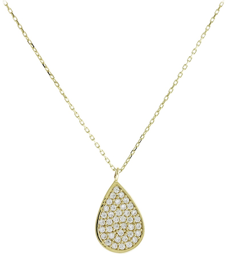 NECKLACE SENZIO Yellow Gold 14K with Zircon 5FM.18069C