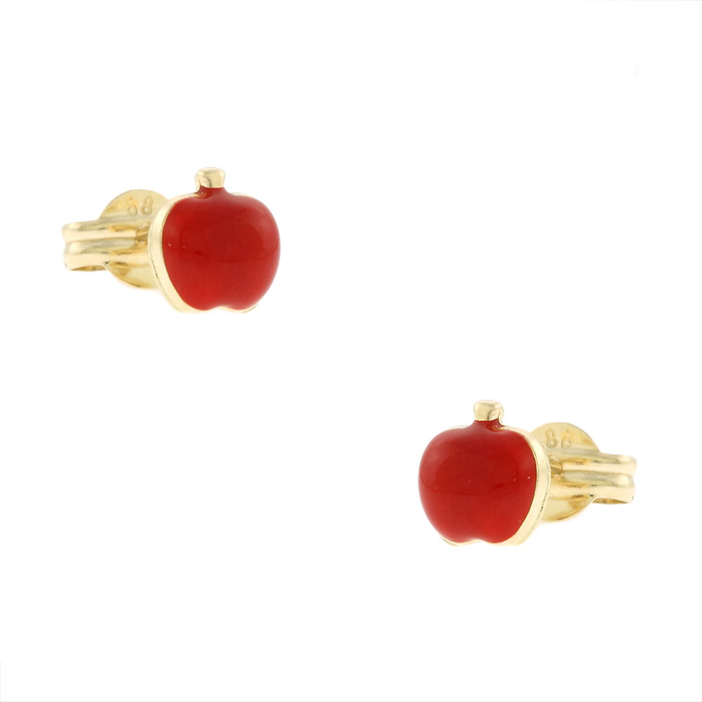 EARRINGS Children's K14 Yellow Gold with Enamel 5IN.943602OR - 