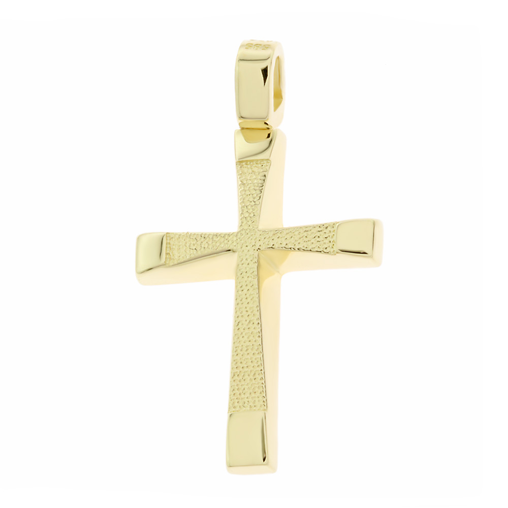 ΣΤΑΥΡΟΣ Ανδρικός SENZIO Collection K14 από Κίτρινο Χρυσό 5KR.N715CR - 