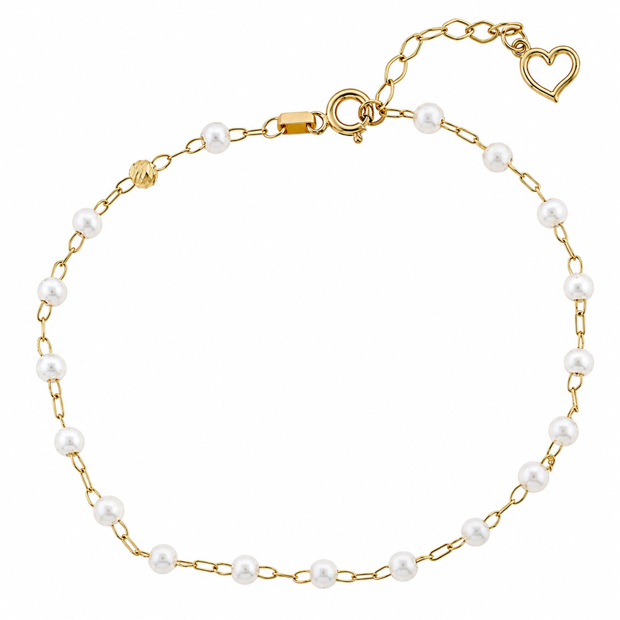 BRACELET SENZIO Collection in K14 Yellow Gold with Pearls 5MAK.9927B - 