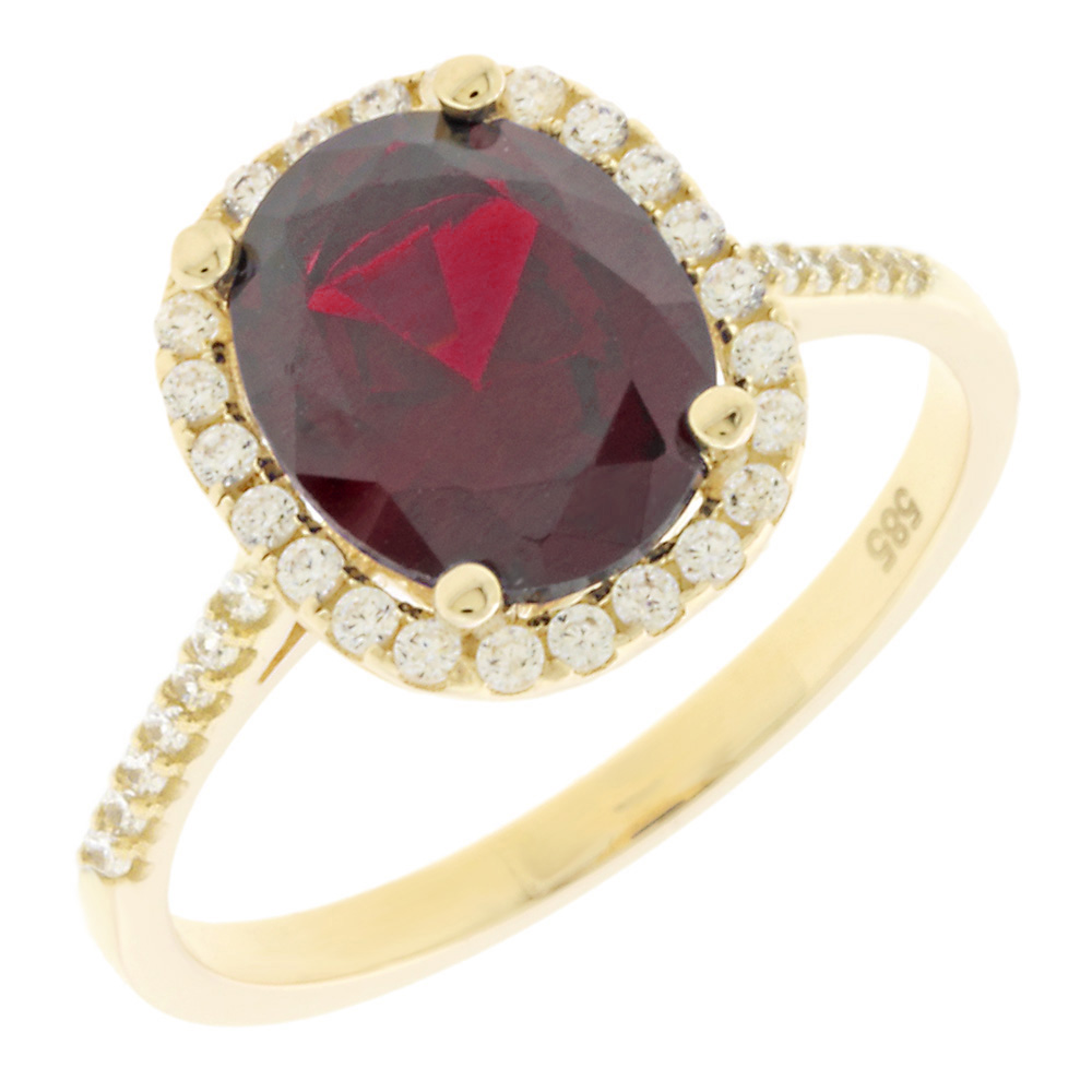 RING Rosette SENZIO Collection Yellow Gold K14 with Zircon Stones 5MAK.10143R