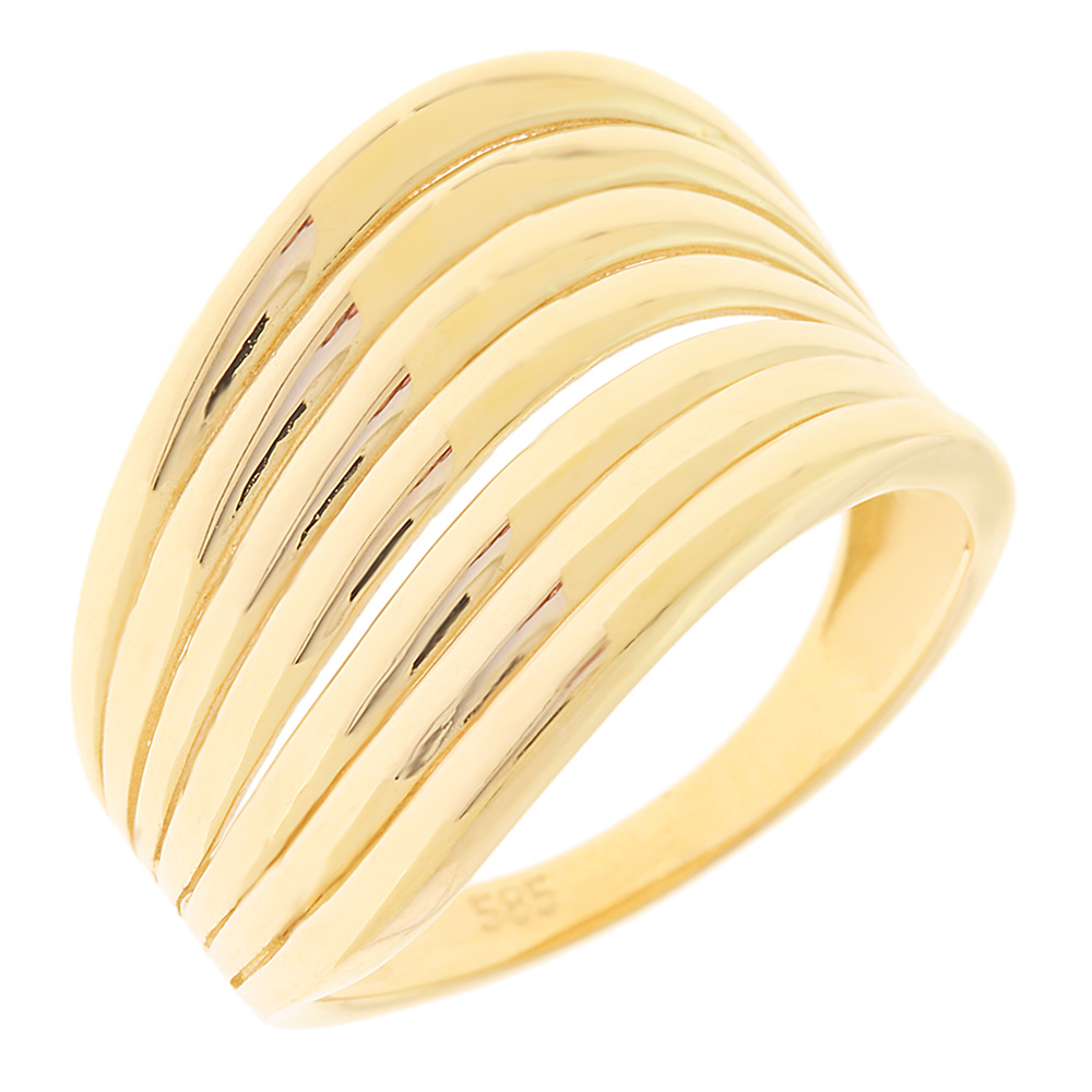 RING SENZIO Collection K14 Yellow Gold 5NI.1165R