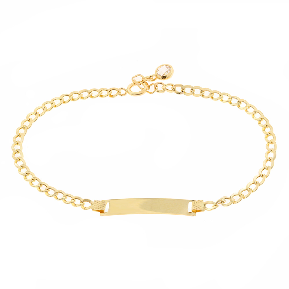 IDENTITY Bracelet K14 in Yellow Gold with Zircon Stones 5NI.201B - 