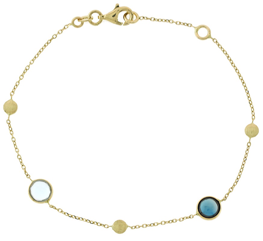 ΒΡΑΧΙΟΛΙ SENZIO Collection σε Κίτρινο Χρυσό Κ14 με Πέτρες Ζιργκόν 5PAR.01.253B