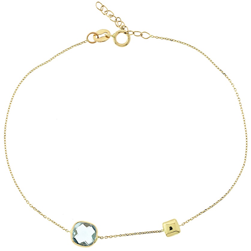 ΒΡΑΧΙΟΛΙ SENZIO Collection σε Κίτρινο Χρυσό Κ14 με Ζιργκόν 5PAR.01.257B - 