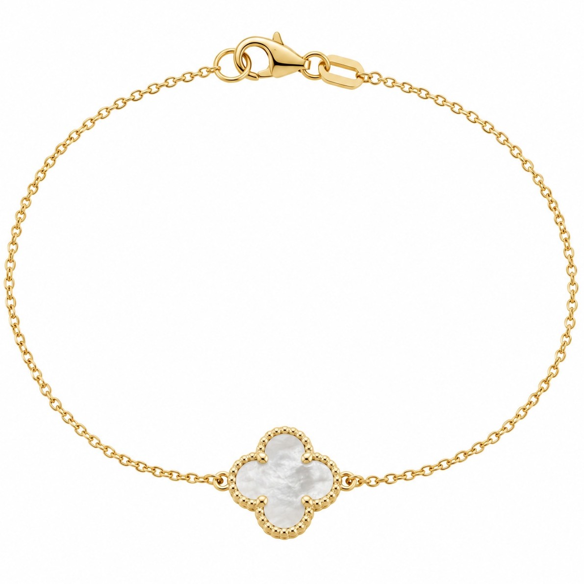 BRACELET SENZIO Collection Yellow Gold K14 with Pearls 5PAR.347B - 