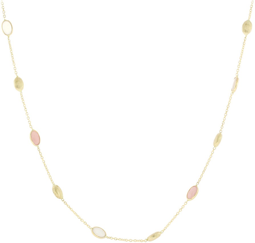 NECKLACE SENZIO Collection Yellow Gold K14 with Zircon Stones 5PAR.341C - 