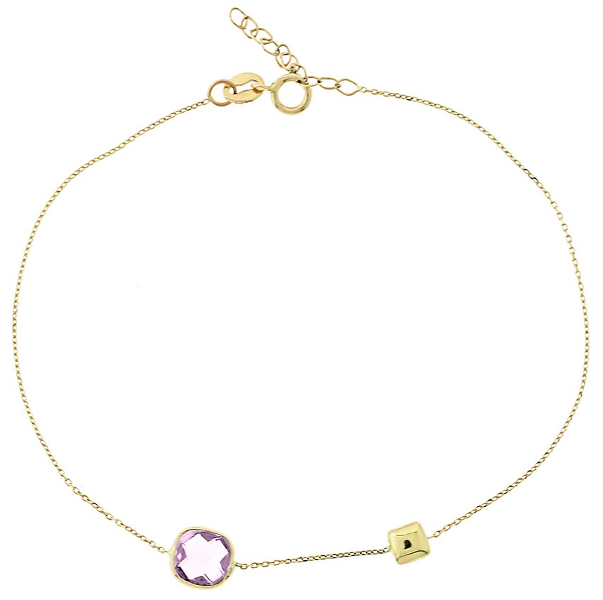 ΒΡΑΧΙΟΛΙ SENZIO Collection σε Κίτρινο Χρυσό Κ14 με Ζιργκόν 5PAR.385B - 