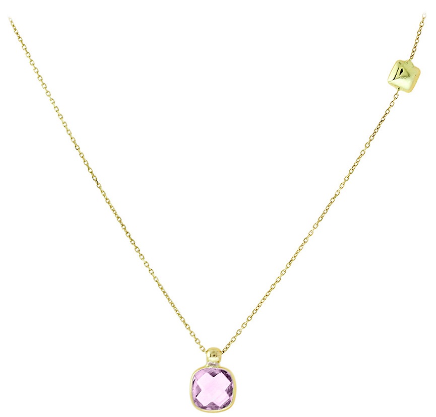 ΚΟΛΙΕ SENZIO Collection σε Κίτρινο Χρυσό Κ14 με Ζιργκόν 5PAR.385C - 