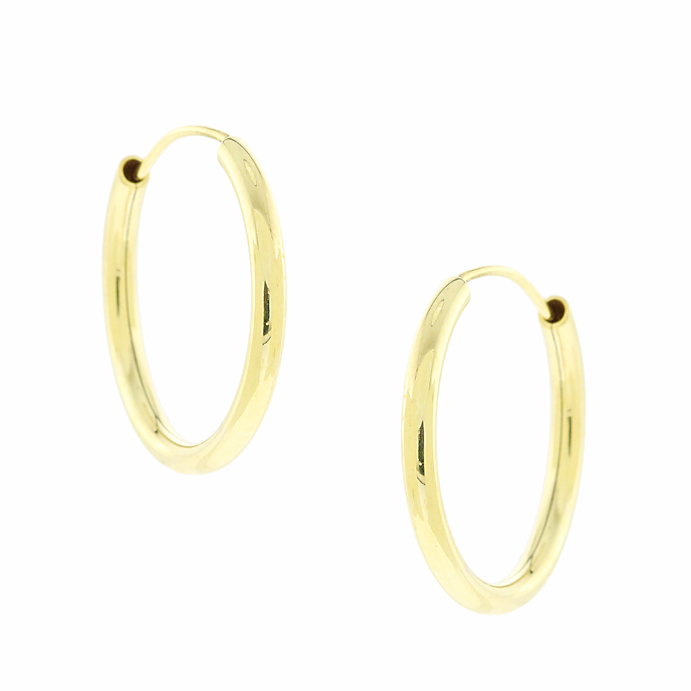 ΣΚΟΥΛΑΡΙΚΙΑ Κρίκοι 14Κ Κίτρινο Χρυσό 5QU.15112OR