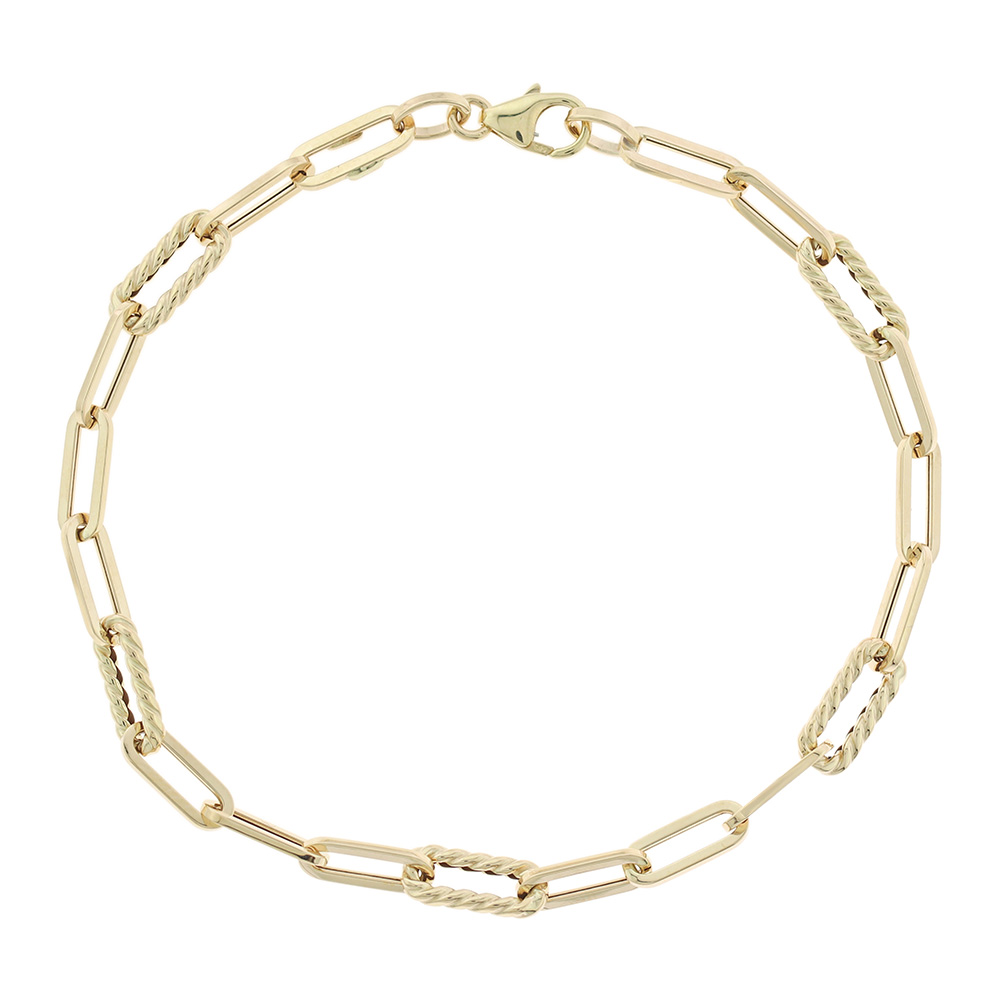 BRACELET SENZIO Collection Yellow Gold K14 5RES.8117B - 