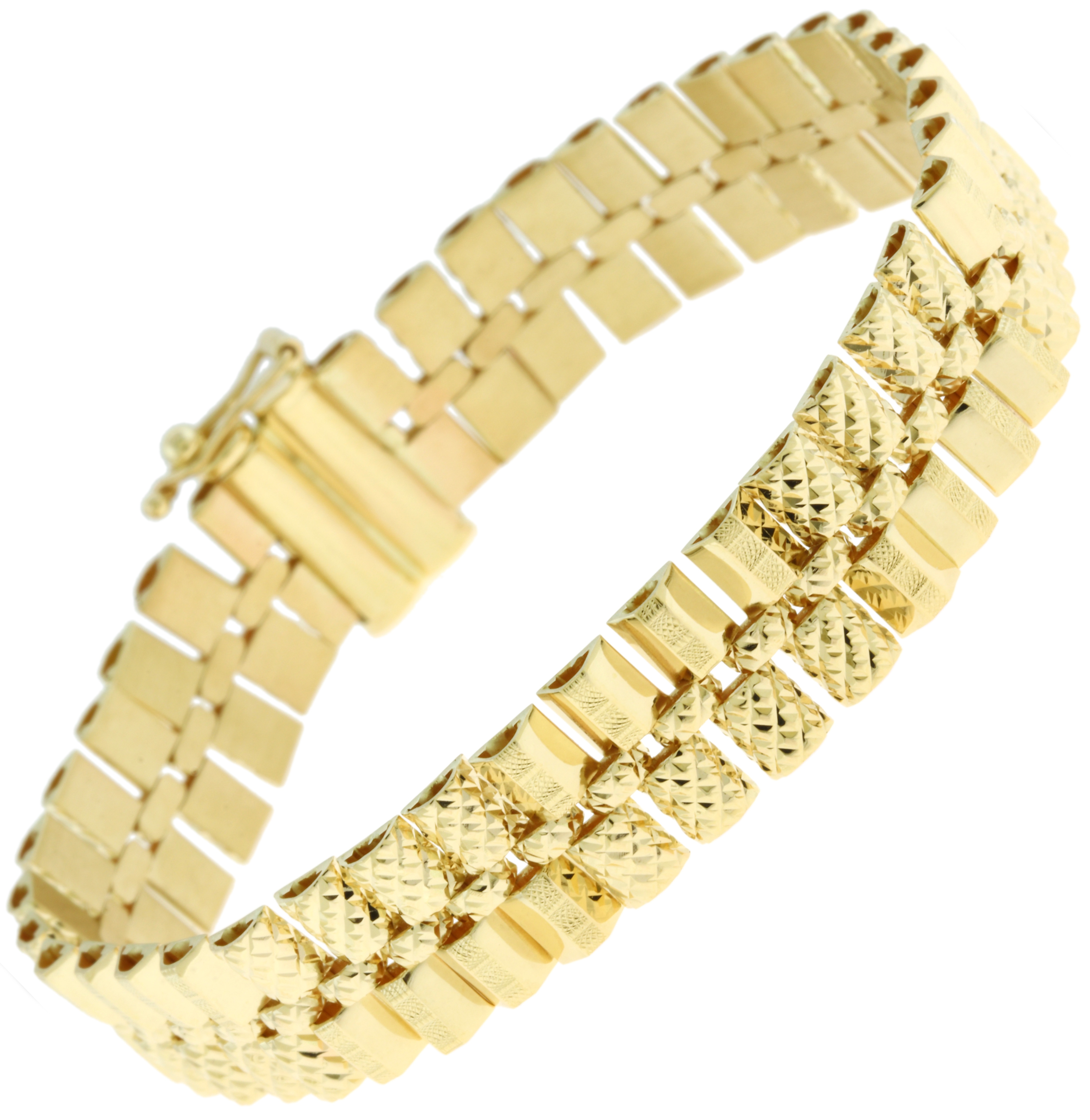 ΒΡΑΧΙΟΛΙ SENZIO Collection Κ14 Κίτρινο Χρυσό 5RES.283127B - 