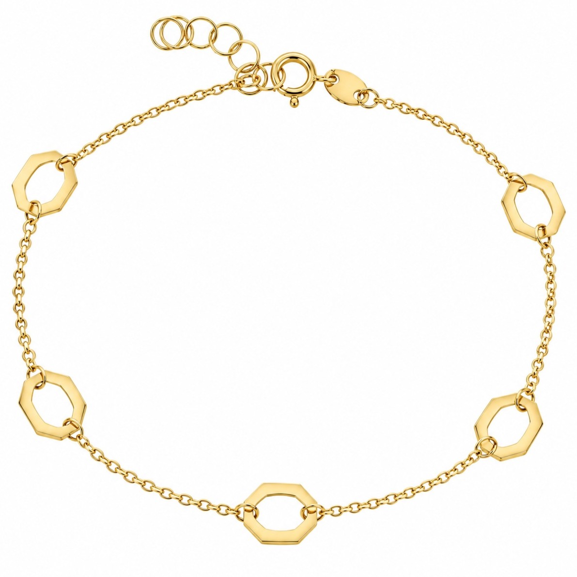 BRACELET SENZIO Collection in Κ14 Yellow Gold 5STR.345B - 