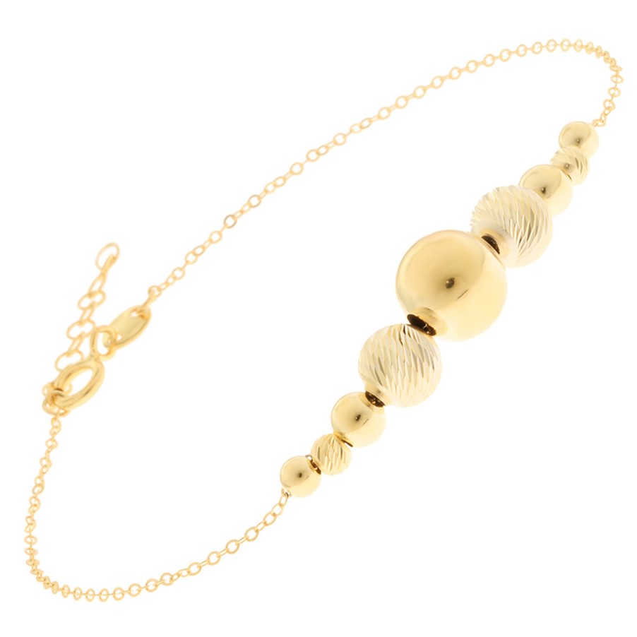 ΒΡΑΧΙΟΛΙ SENZIO Collection Κ14 Κίτρινο Χρυσό 5STR.370LB - 