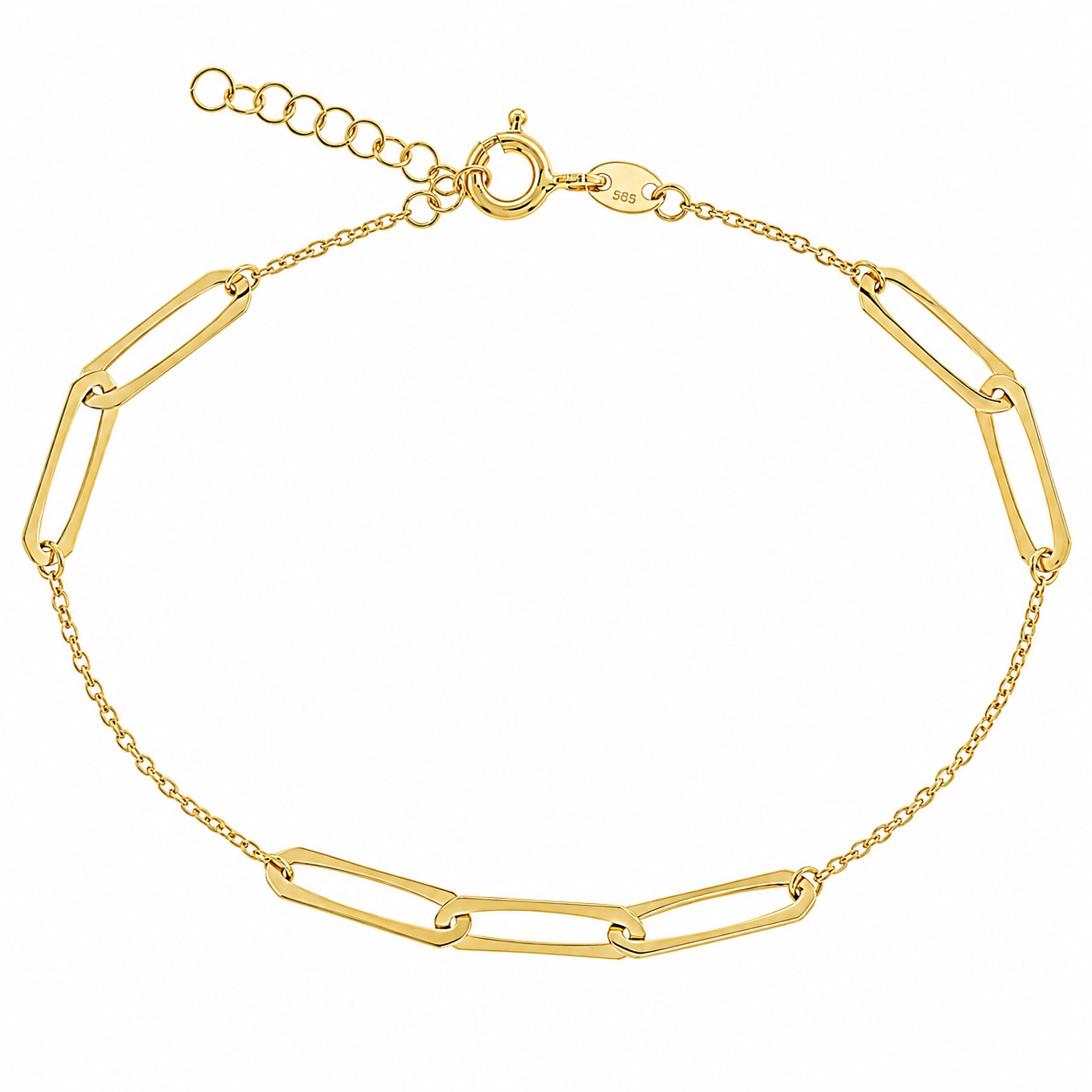 Bracelet SENZIO Collection in Κ14 Yellow Gold 5STR.1860B - 