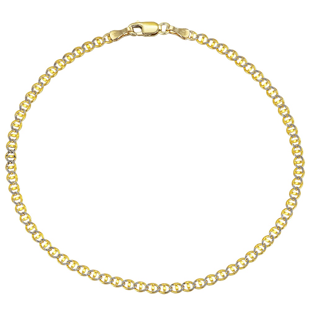 CHAIN for the Hand Theta SENZIO Collection K14 Yellolw and White Gold 5THI-060DIX.BR - 