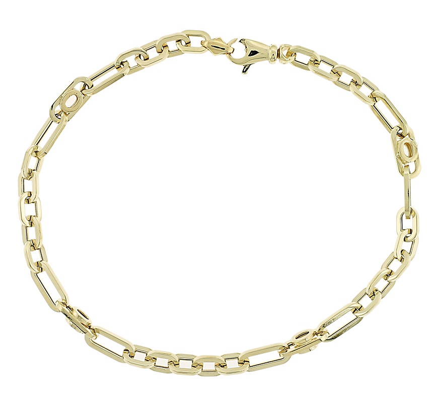 ΒΡΑΧΙΟΛΙ Αντρικό SENZIO Collection σε 14K Κίτρινο Χρυσό 5TRA.502B - 