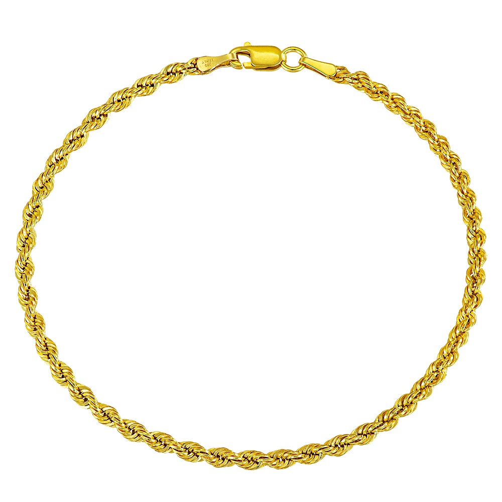 CHAIN for the Hand Twisted Rope #2 SENZIO Collection K14 Yellow Gold 5V-KOR2.BR - 