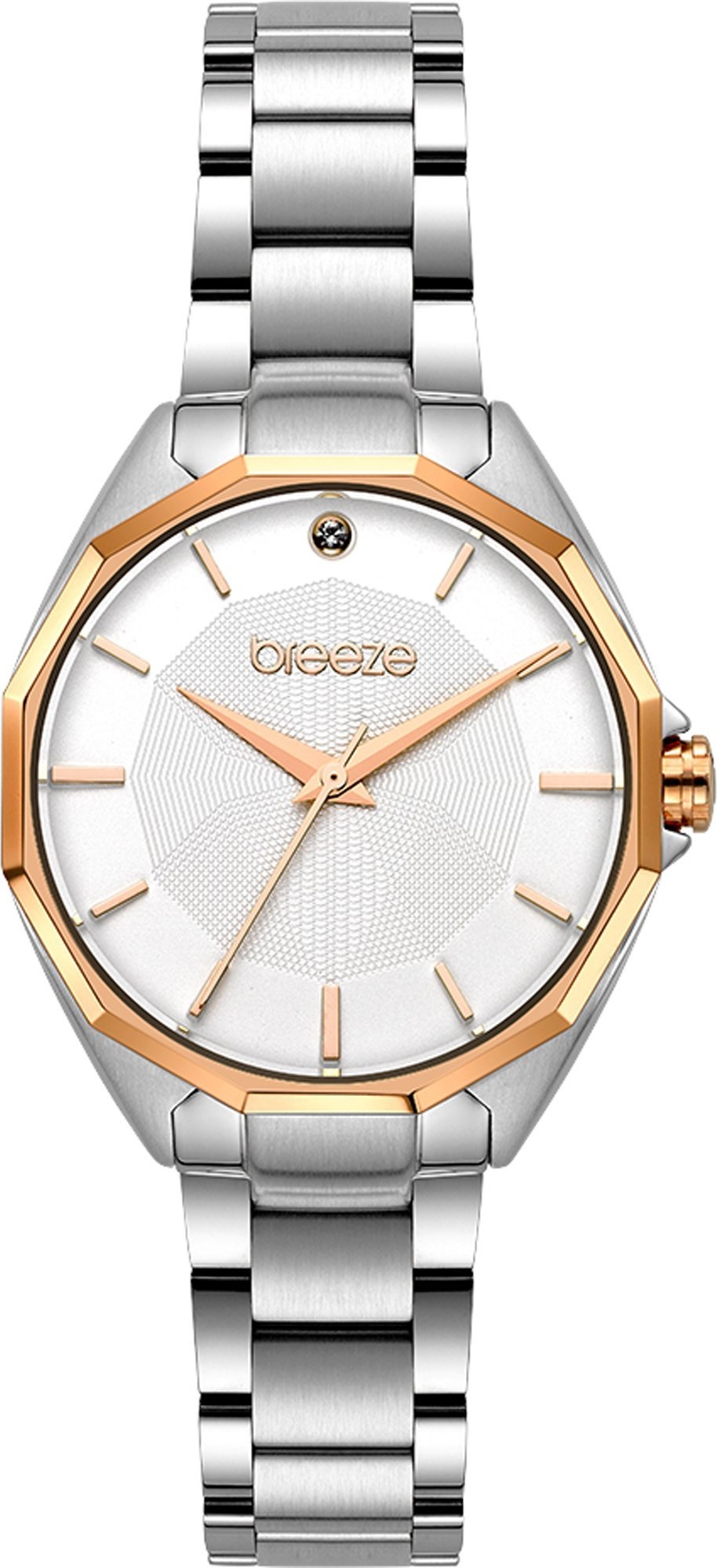 BREEZE Hermosa 33mm Silver Stainless Steel Bracelet 612151.1 - 