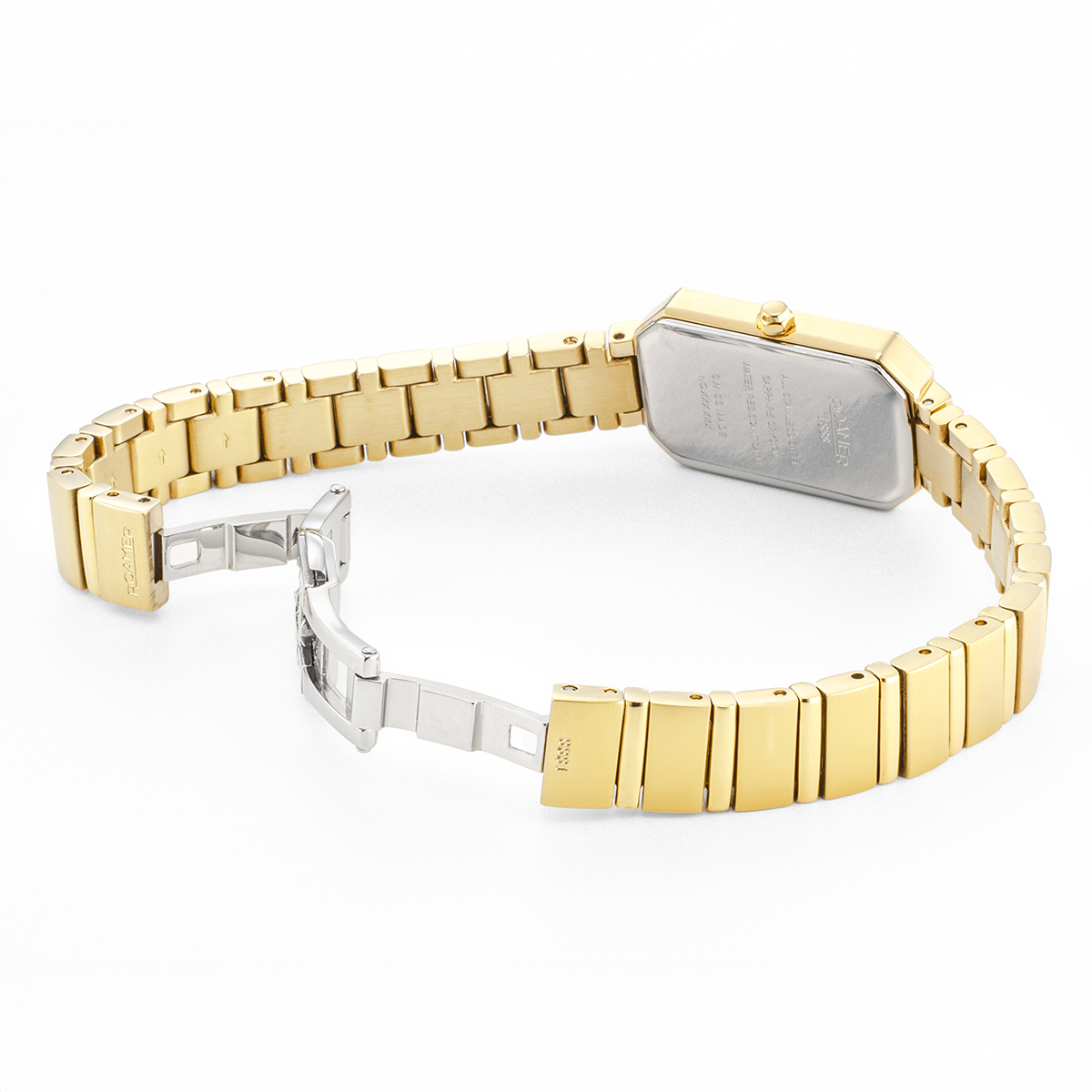 ROAMER Olivia Diamond Silver Dial 18x29mm Gold Stainless Steel Bracelet 627845-48-39-20 - 4