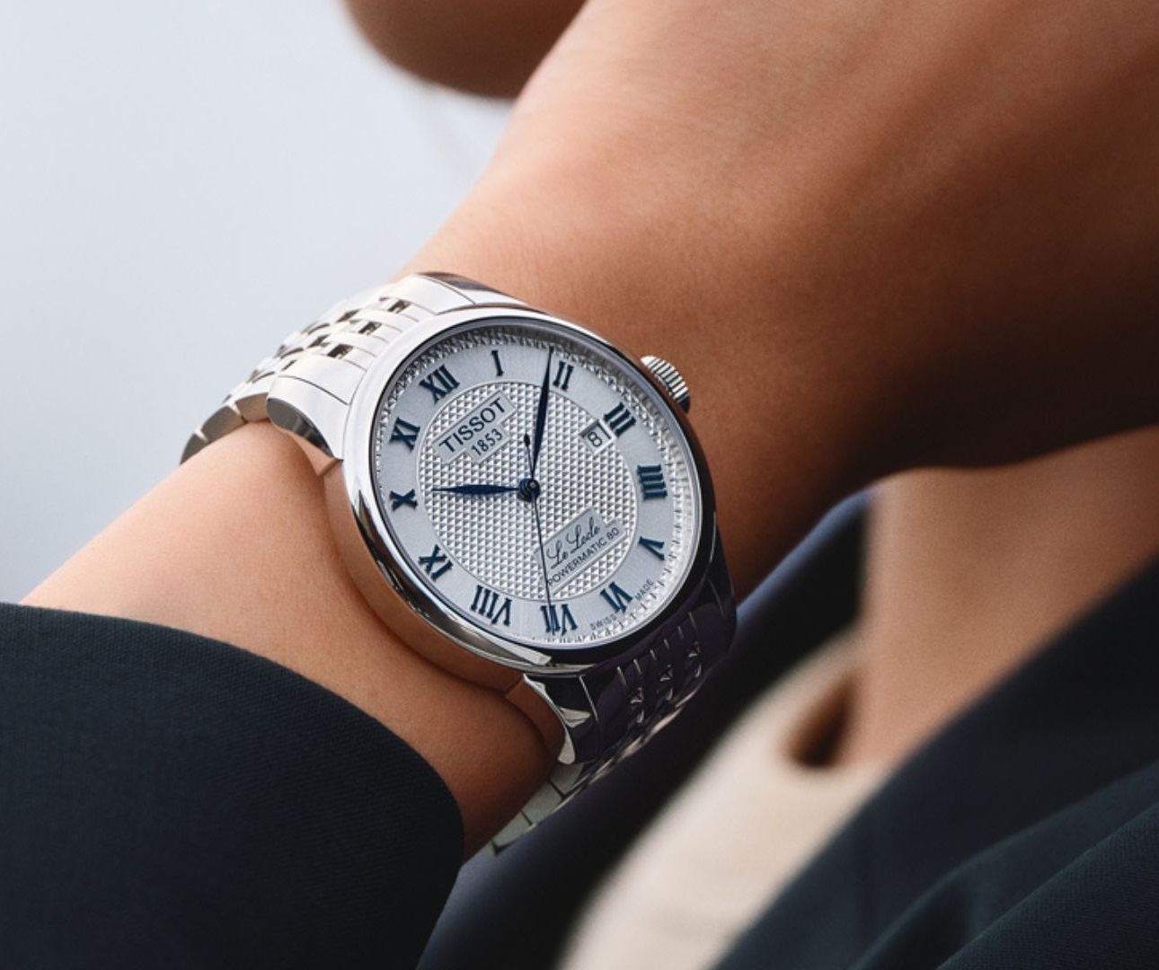 TISSOT Le Locle Powermatic 80 20th Anniversary Silver Dial 39.3mm Silver Stainless Steel Bracelet T006.407.11.033.03 - 12