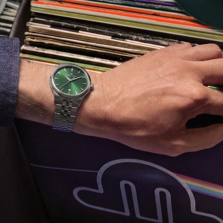 MAURICE LACROIX 1975 Quartz Green Dial 39mm Silver Stainless Steel Bracelet 751007-SS002-630-1 - 