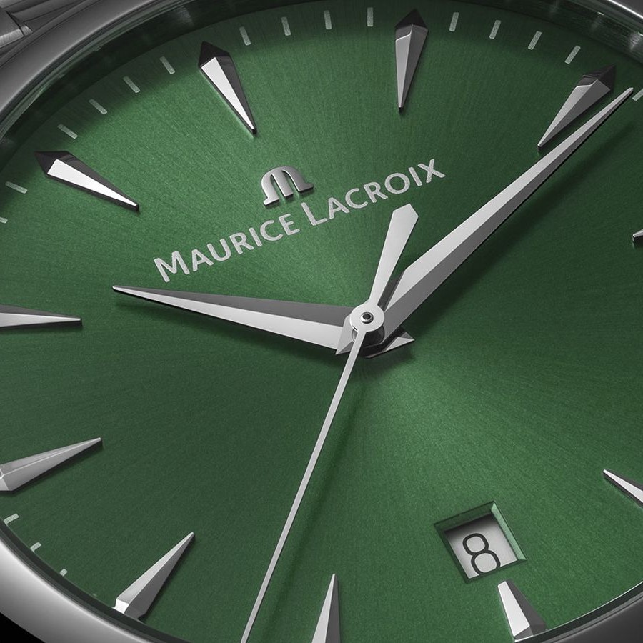 MAURICE LACROIX 1975 Quartz Green Dial 39mm Silver Stainless Steel Bracelet 751007-SS002-630-1 - 4